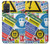 S3960 安全標識ステッカー コラージュ Safety Signs Sticker Collage Samsung Galaxy A71 5G バックケース、フリップケース・カバー