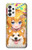 S3918 赤ちゃんコーギー犬コーギー女の子キャンディー Baby Corgi Dog Corgi Girl Candy Samsung Galaxy A73 5G バックケース、フリップケース・カバー