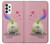 S3923 猫のお尻の虹のしっぽ Cat Bottom Rainbow Tail Samsung Galaxy A73 5G バックケース、フリップケース・カバー