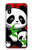 S3929 竹を食べるかわいいパンダ Cute Panda Eating Bamboo Samsung Galaxy A01 バックケース、フリップケース・カバー