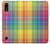 S3942 LGBTQ レインボーチェック柄タータンチェック LGBTQ Rainbow Plaid Tartan Samsung Galaxy A01 バックケース、フリップケース・カバー