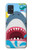 S3947 サメのヘリコプターの漫画 Shark Helicopter Cartoon Samsung Galaxy A51 バックケース、フリップケース・カバー