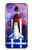 S3913 カラフルな星雲スペースシャトル Colorful Nebula Space Shuttle Samsung Galaxy J7 (2018), J7 Aero, J7 Top, J7 Aura, J7 Crown, J7 Refine, J7 Eon, J7 V 2nd Gen, J7 Star バックケース、フリップケース・カバー