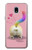 S3923 猫のお尻の虹のしっぽ Cat Bottom Rainbow Tail Samsung Galaxy J3 (2018), J3 Star, J3 V 3rd Gen, J3 Orbit, J3 Achieve, Express Prime 3, Amp Prime 3 バックケース、フリップケース・カバー