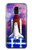 S3913 カラフルな星雲スペースシャトル Colorful Nebula Space Shuttle Samsung Galaxy J6 (2018) バックケース、フリップケース・カバー