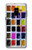 S3956 水彩パレットボックスグラフィック Watercolor Palette Box Graphic Samsung Galaxy A8 (2018) バックケース、フリップケース・カバー
