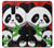 S3929 竹を食べるかわいいパンダ Cute Panda Eating Bamboo Samsung Galaxy A6 (2018) バックケース、フリップケース・カバー