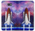 S3913 カラフルな星雲スペースシャトル Colorful Nebula Space Shuttle Samsung Galaxy J7 Prime (SM-G610F) バックケース、フリップケース・カバー
