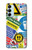 S3960 安全標識ステッカー コラージュ Safety Signs Sticker Collage Samsung Galaxy M14 バックケース、フリップケース・カバー