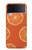 S3946 オレンジのシームレスなパターン Seamless Orange Pattern Samsung Galaxy Z Flip 4 バックケース、フリップケース・カバー