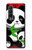 S3929 竹を食べるかわいいパンダ Cute Panda Eating Bamboo Samsung Galaxy Z Fold 3 5G バックケース、フリップケース・カバー