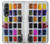 S3956 水彩パレットボックスグラフィック Watercolor Palette Box Graphic Samsung Galaxy Z Fold 3 5G バックケース、フリップケース・カバー