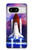 S3913 カラフルな星雲スペースシャトル Colorful Nebula Space Shuttle Google Pixel 8 バックケース、フリップケース・カバー