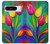 S3926 カラフルなチューリップの油絵 Colorful Tulip Oil Painting Google Pixel 8 pro バックケース、フリップケース・カバー