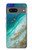 S3920 抽象的なオーシャンブルー色混合エメラルド Abstract Ocean Blue Color Mixed Emerald Google Pixel 7 バックケース、フリップケース・カバー