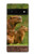 S3917 カピバラの家族 巨大モルモット Capybara Family Giant Guinea Pig Google Pixel 6 バックケース、フリップケース・カバー