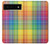 S3942 LGBTQ レインボーチェック柄タータンチェック LGBTQ Rainbow Plaid Tartan Google Pixel 6 バックケース、フリップケース・カバー