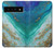 S3920 抽象的なオーシャンブルー色混合エメラルド Abstract Ocean Blue Color Mixed Emerald Google Pixel 6 Pro バックケース、フリップケース・カバー