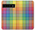 S3942 LGBTQ レインボーチェック柄タータンチェック LGBTQ Rainbow Plaid Tartan Google Pixel 6 Pro バックケース、フリップケース・カバー