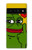 S3945 ペペ・ラブ・ミドルフィンガー Pepe Love Middle Finger Google Pixel 6 Pro バックケース、フリップケース・カバー