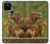 S3917 カピバラの家族 巨大モルモット Capybara Family Giant Guinea Pig Google Pixel 5 バックケース、フリップケース・カバー