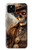 S3949 スチームパンクなスカルの喫煙 Steampunk Skull Smoking Google Pixel 5 バックケース、フリップケース・カバー