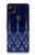 S3950 テキスタイル タイ ブルー パターン Textile Thai Blue Pattern Google Pixel 4a バックケース、フリップケース・カバー
