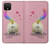 S3923 猫のお尻の虹のしっぽ Cat Bottom Rainbow Tail Google Pixel 4 バックケース、フリップケース・カバー