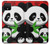S3929 竹を食べるかわいいパンダ Cute Panda Eating Bamboo Google Pixel 4 バックケース、フリップケース・カバー