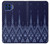 S3950 テキスタイル タイ ブルー パターン Textile Thai Blue Pattern Motorola One 5G バックケース、フリップケース・カバー