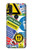 S3960 安全標識ステッカー コラージュ Safety Signs Sticker Collage Motorola One Action (Moto P40 Power) バックケース、フリップケース・カバー