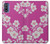 S3924 桜のピンクの背景 Cherry Blossom Pink Background Motorola G Pure バックケース、フリップケース・カバー