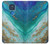 S3920 抽象的なオーシャンブルー色混合エメラルド Abstract Ocean Blue Color Mixed Emerald Motorola Moto G Play (2021) バックケース、フリップケース・カバー