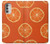 S3946 オレンジのシームレスなパターン Seamless Orange Pattern Motorola Moto G51 5G バックケース、フリップケース・カバー