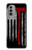 S3958 消防士の斧の旗 Firefighter Axe Flag Motorola Moto G51 5G バックケース、フリップケース・カバー