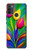 S3926 カラフルなチューリップの油絵 Colorful Tulip Oil Painting Motorola Moto G50 バックケース、フリップケース・カバー