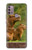 S3917 カピバラの家族 巨大モルモット Capybara Family Giant Guinea Pig Motorola Moto G30, G20, G10 バックケース、フリップケース・カバー