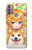 S3918 赤ちゃんコーギー犬コーギー女の子キャンディー Baby Corgi Dog Corgi Girl Candy Motorola Moto G30, G20, G10 バックケース、フリップケース・カバー