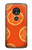 S3946 オレンジのシームレスなパターン Seamless Orange Pattern Motorola Moto G7 Play バックケース、フリップケース・カバー