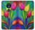 S3926 カラフルなチューリップの油絵 Colorful Tulip Oil Painting Motorola Moto G7 Power バックケース、フリップケース・カバー