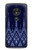 S3950 テキスタイル タイ ブルー パターン Textile Thai Blue Pattern Motorola Moto G7 Power バックケース、フリップケース・カバー