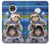 S3915 アライグマの女子 赤ちゃんナマケモノ宇宙飛行士スーツ Raccoon Girl Baby Sloth Astronaut Suit Motorola Moto G7, Moto G7 Plus バックケース、フリップケース・カバー