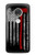 S3958 消防士の斧の旗 Firefighter Axe Flag Motorola Moto G7, Moto G7 Plus バックケース、フリップケース・カバー