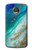 S3920 抽象的なオーシャンブルー色混合エメラルド Abstract Ocean Blue Color Mixed Emerald Motorola Moto Z2 Play, Z2 Force バックケース、フリップケース・カバー