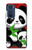 S3929 竹を食べるかわいいパンダ Cute Panda Eating Bamboo Motorola Edge 30 バックケース、フリップケース・カバー