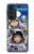 S3915 アライグマの女子 赤ちゃんナマケモノ宇宙飛行士スーツ Raccoon Girl Baby Sloth Astronaut Suit Motorola Edge 30 Pro バックケース、フリップケース・カバー