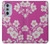 S3924 桜のピンクの背景 Cherry Blossom Pink Background Motorola Edge 30 Pro バックケース、フリップケース・カバー