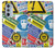 S3960 安全標識ステッカー コラージュ Safety Signs Sticker Collage Motorola Edge 30 Pro バックケース、フリップケース・カバー