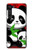 S3929 竹を食べるかわいいパンダ Cute Panda Eating Bamboo Motorola Edge バックケース、フリップケース・カバー