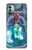 S3912 可愛いリトルマーメイド アクアスパ Cute Little Mermaid Aqua Spa Nokia G11, G21 バックケース、フリップケース・カバー